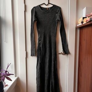 Long dark grey/black free people dress